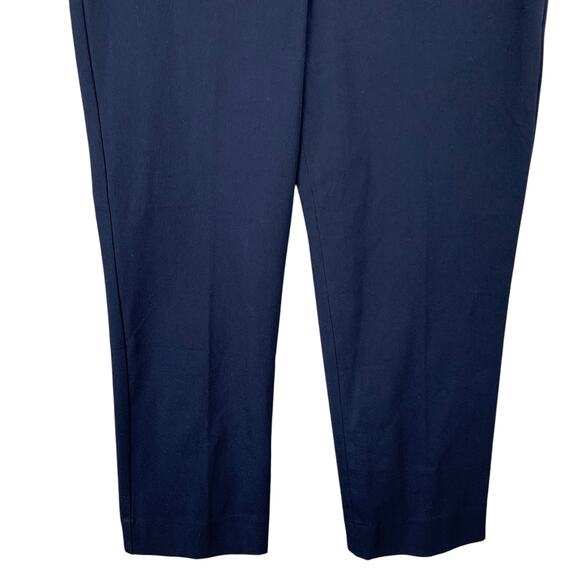 New Talbots Chatham Crop Pants Dark Navy Blue Stretch Women's 10 - Picture 4 of 10